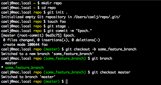 Colorful Git branch name